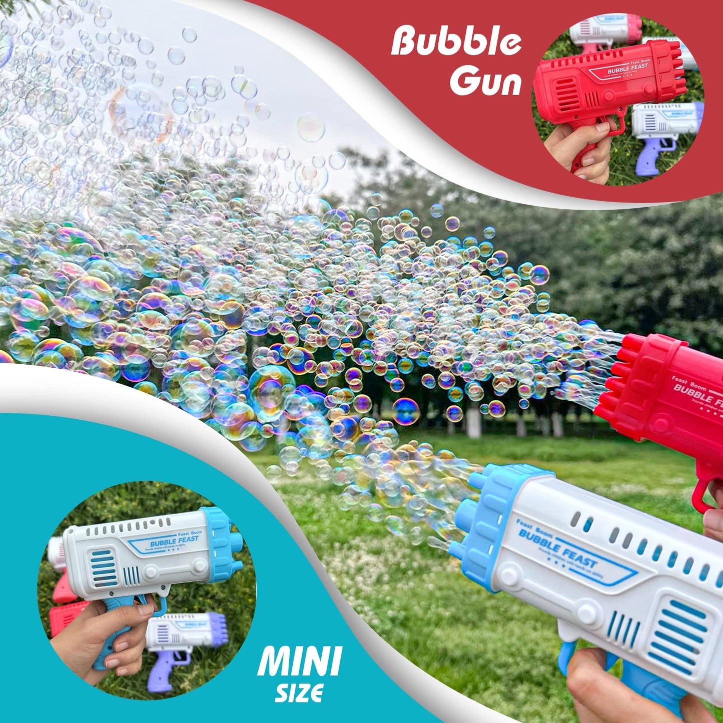 36 Holes Bubble Bazooka Machiine Gun